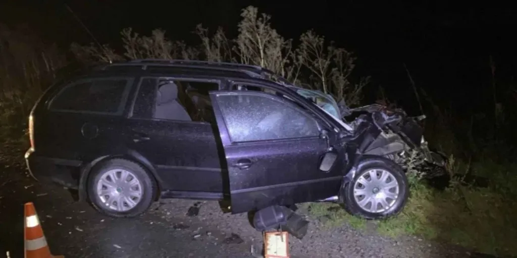 На Вінниччині Skoda врізалася у вантажівку: постраждав водій з Немирова