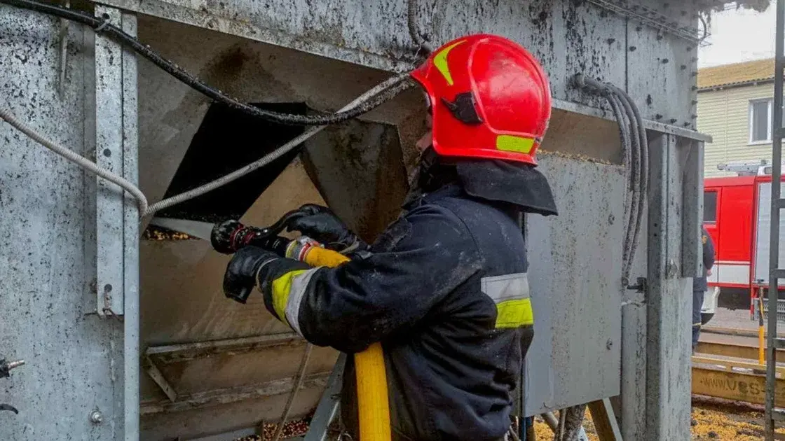 У Вінницькому районі ліквідували пожежу в зерносушарці