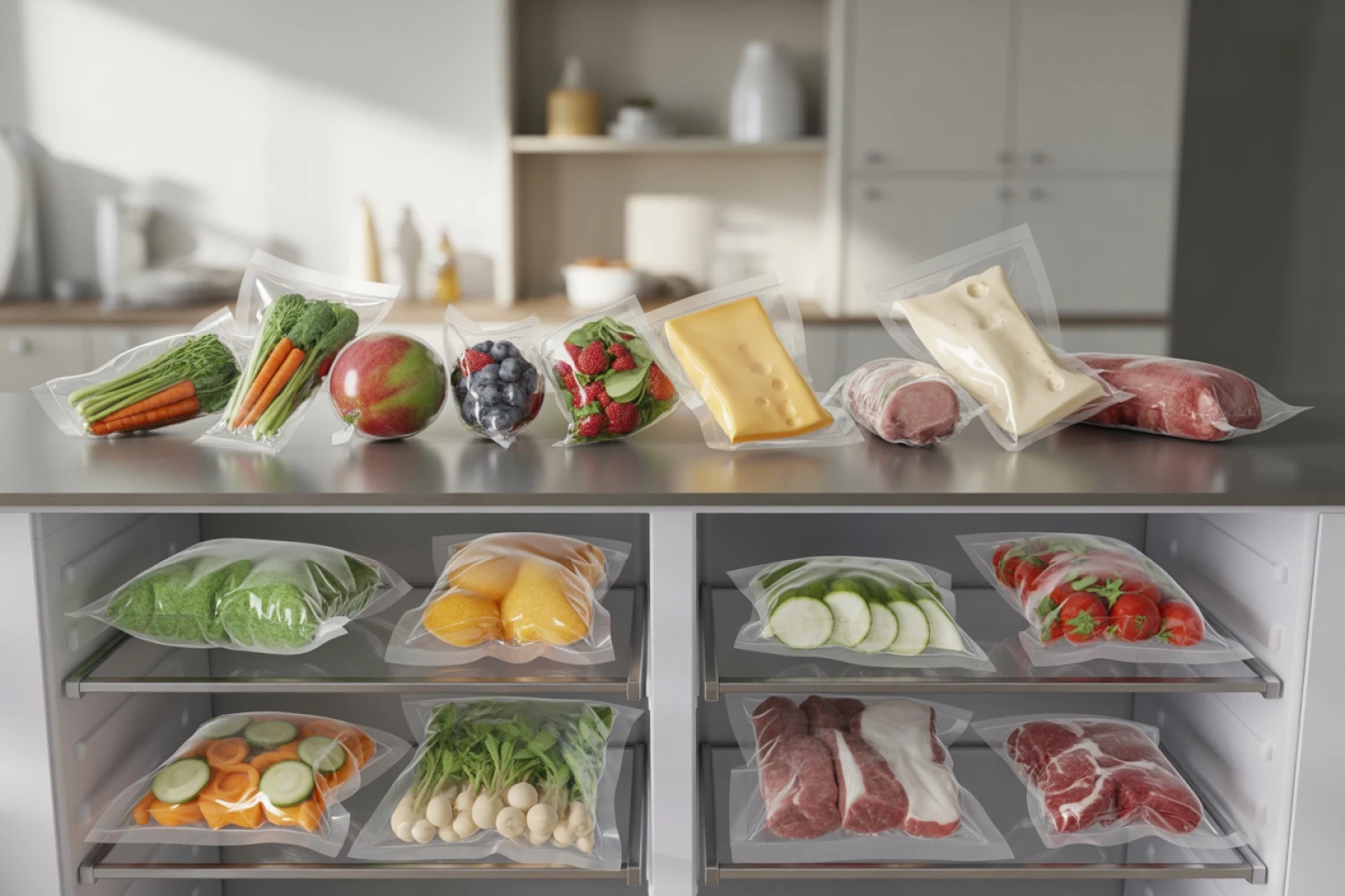 Як вакуумні пакети допомагають зберігати продукти свіжими довше