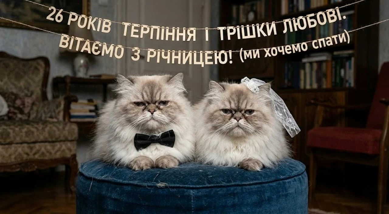 Вітання з 26 річницею весілля