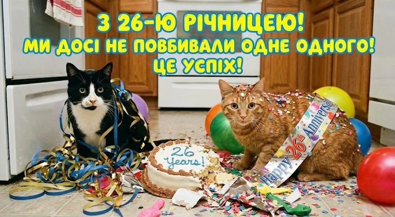 Вітання з 26 річницею весілля