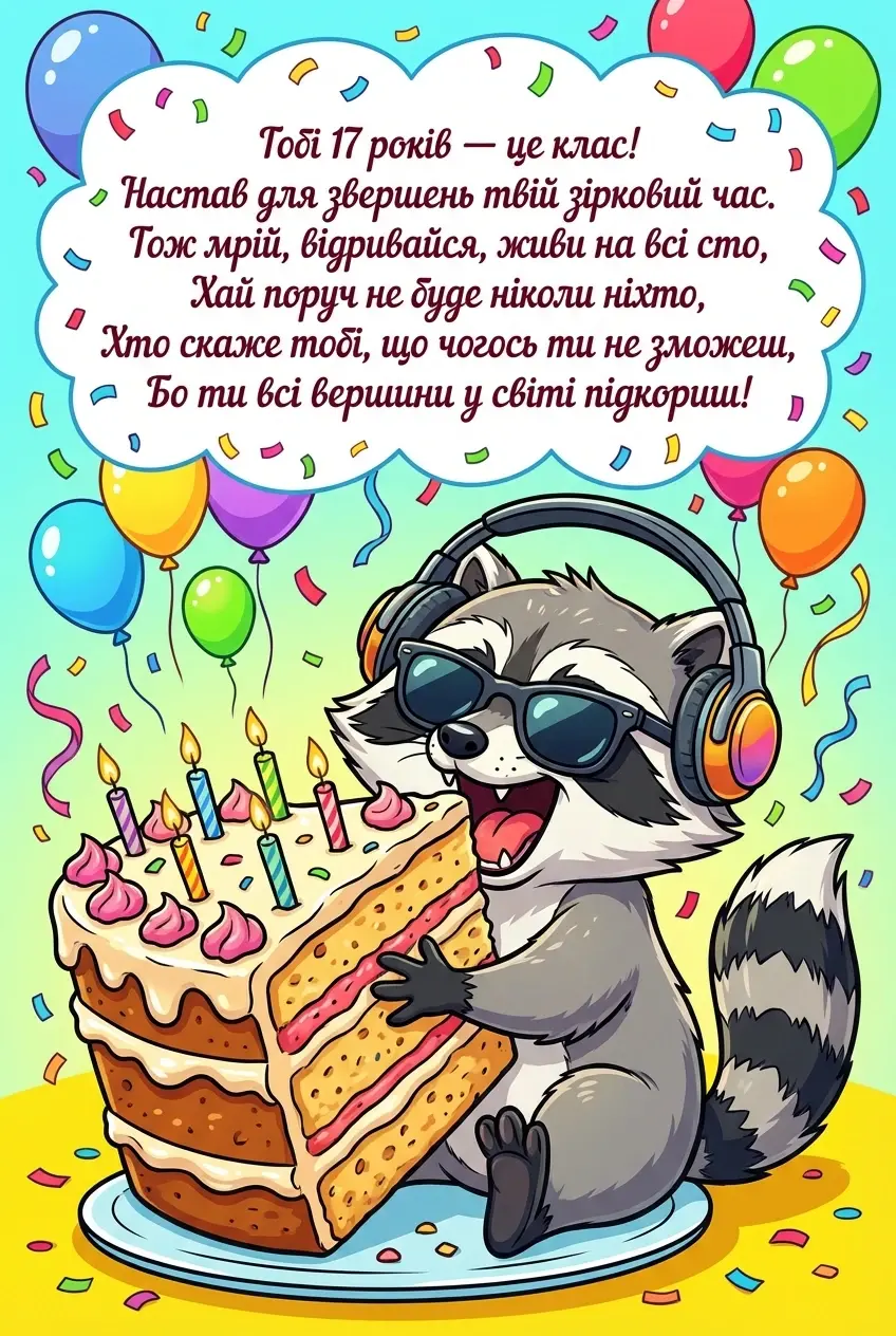 17 років з днем народження 17 років з днем народження
