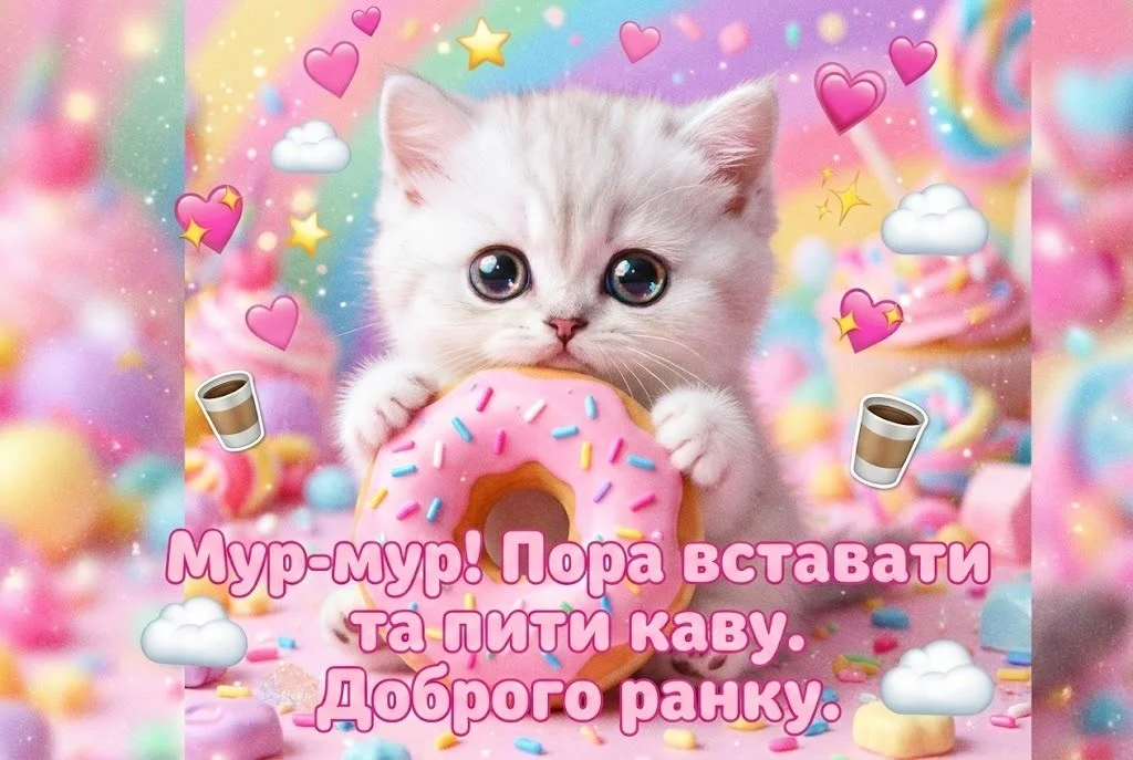 Доброго ранку: картинки з котиками для гарного настрою та затишку