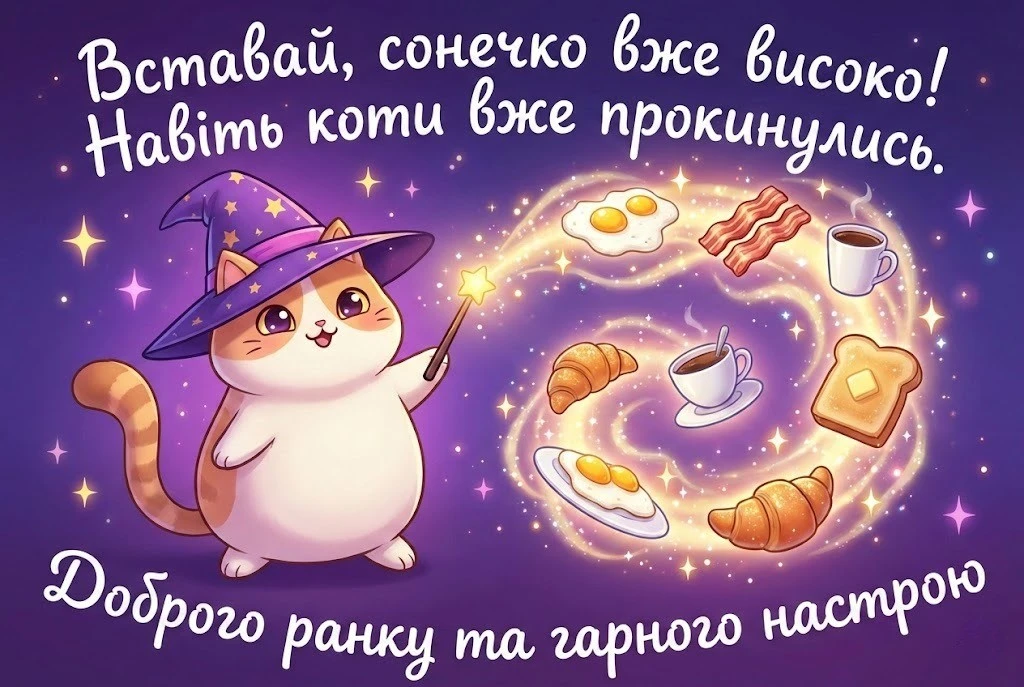 Доброго ранку: картинки з котиками для гарного настрою та затишку