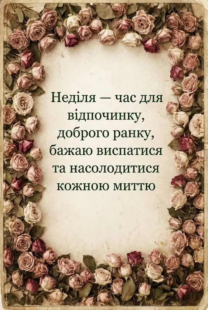 Доброго ранку, гарної неділі: душевні картинки та щирі побажання для найкращого вихідного