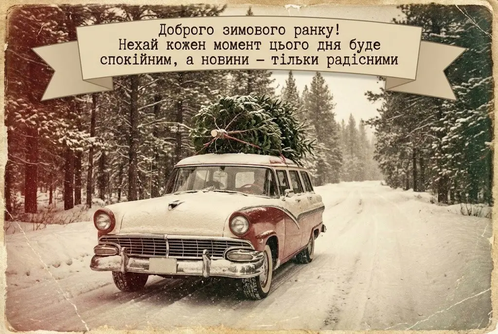 Доброго зимового ранку та гарного дня: душевні побажання та найкращі святкові листівки
