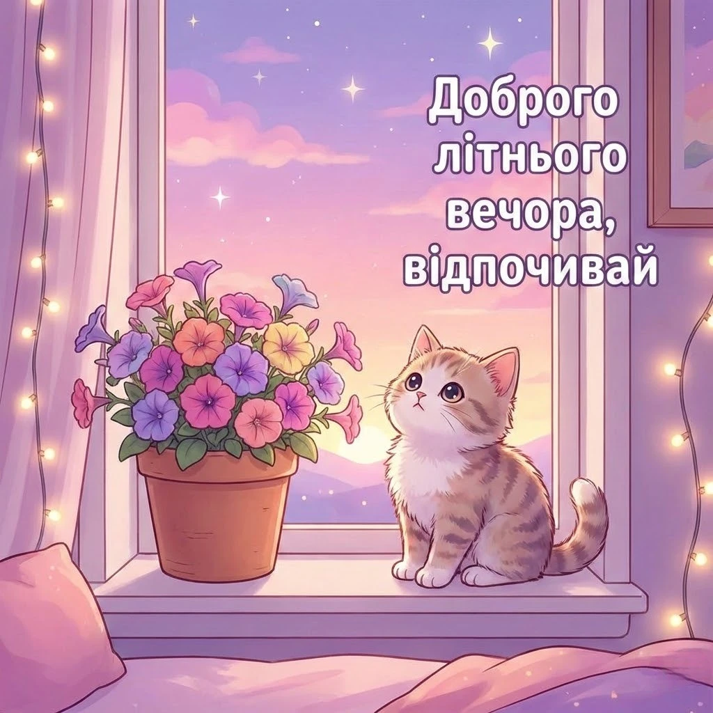 Доброго літнього вечора: красиві картинки та душевні листівки для гарного настрою