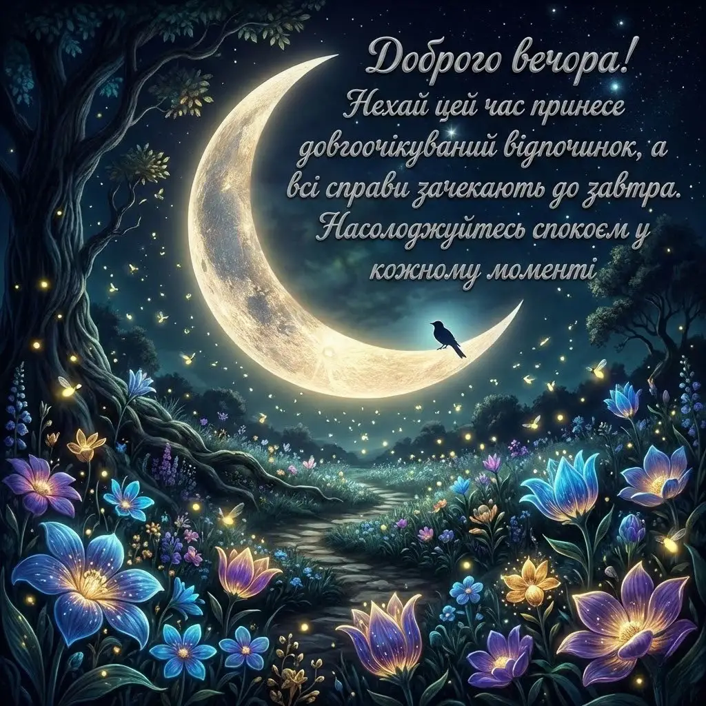 Вітання доброго вечора: душевні побажання та красиві картинки для затишного відпочинку!