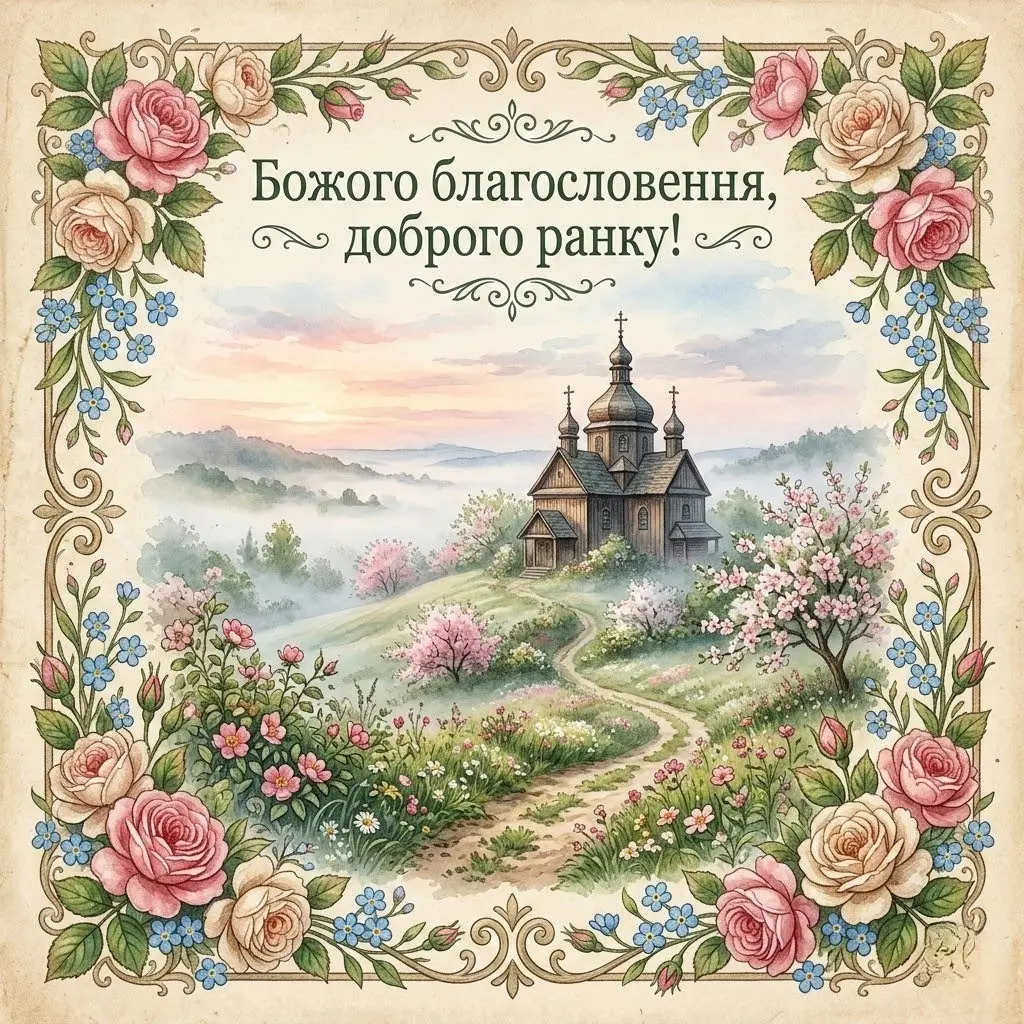 Доброго ранку: душевні листівки з благословеннями та світлими побажаннями