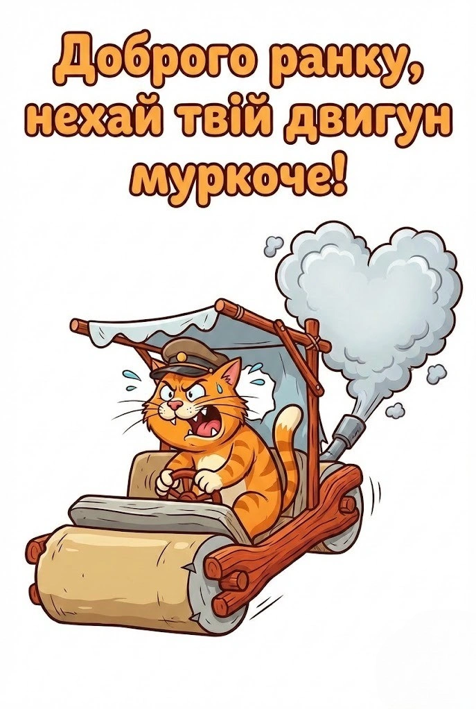 Доброго ранку, котики: картинки з автогумором та прикольні побажання