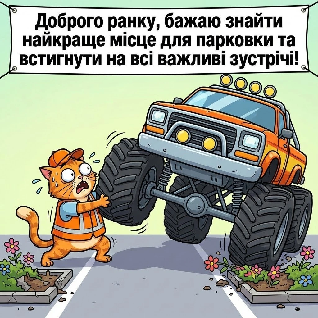 Доброго ранку, котики: картинки з автогумором та прикольні побажання