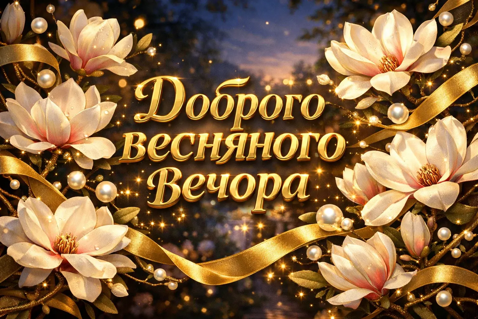 Доброго весняного вечора: найкращі картинки та душевні листівки для гарного настрою
