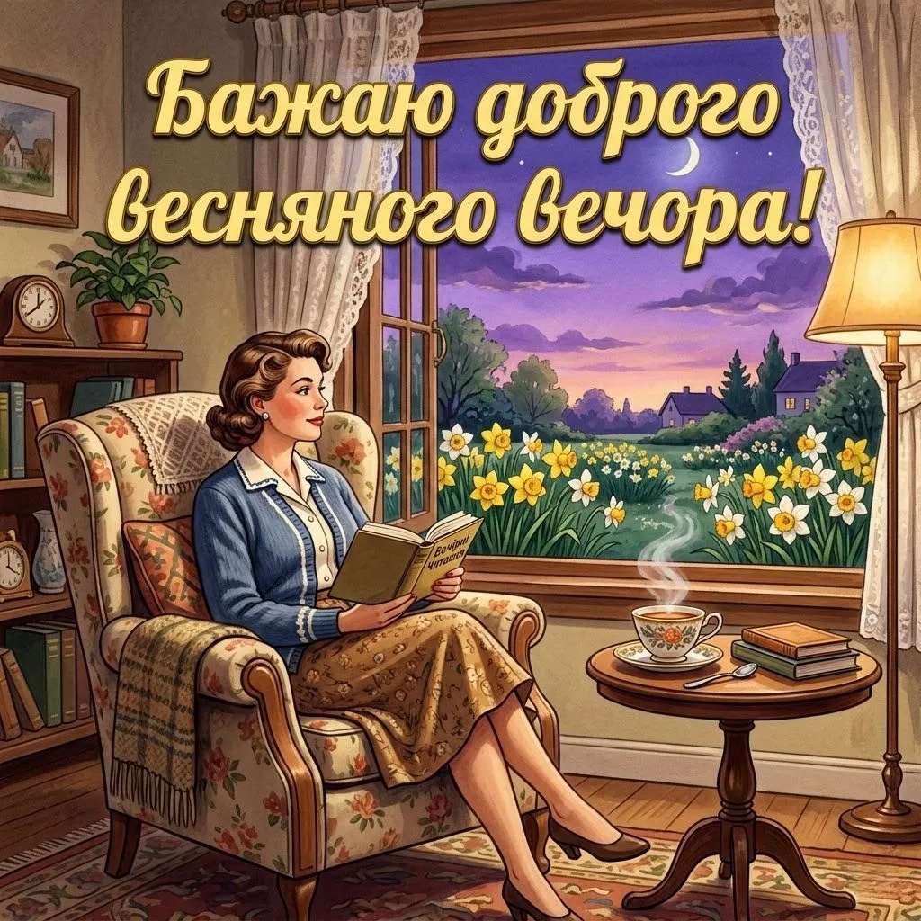 Доброго весняного вечора: найкращі картинки та душевні листівки для гарного настрою