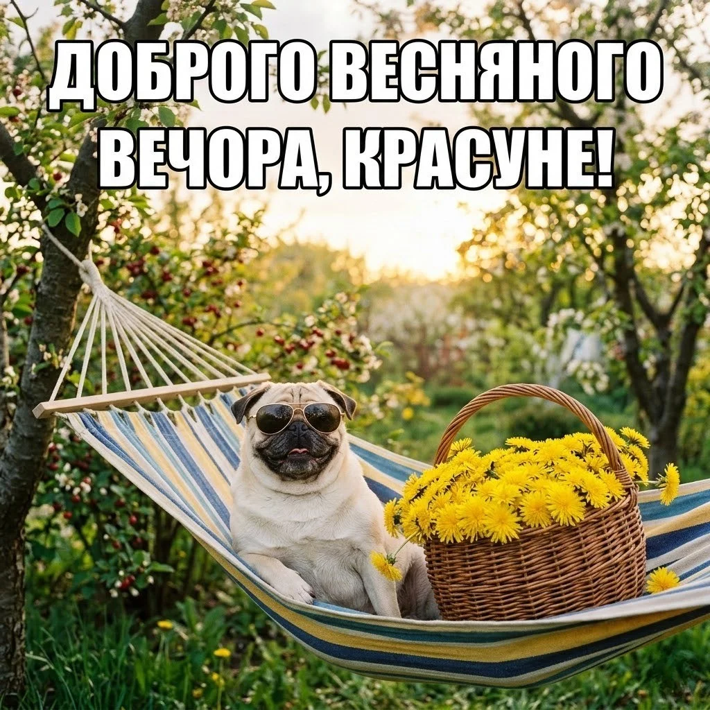 Доброго весняного вечора: найкращі картинки та душевні листівки для гарного настрою