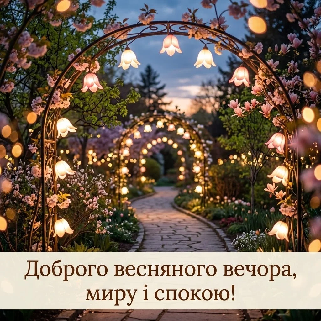 Доброго весняного вечора: найкращі картинки та душевні листівки для гарного настрою