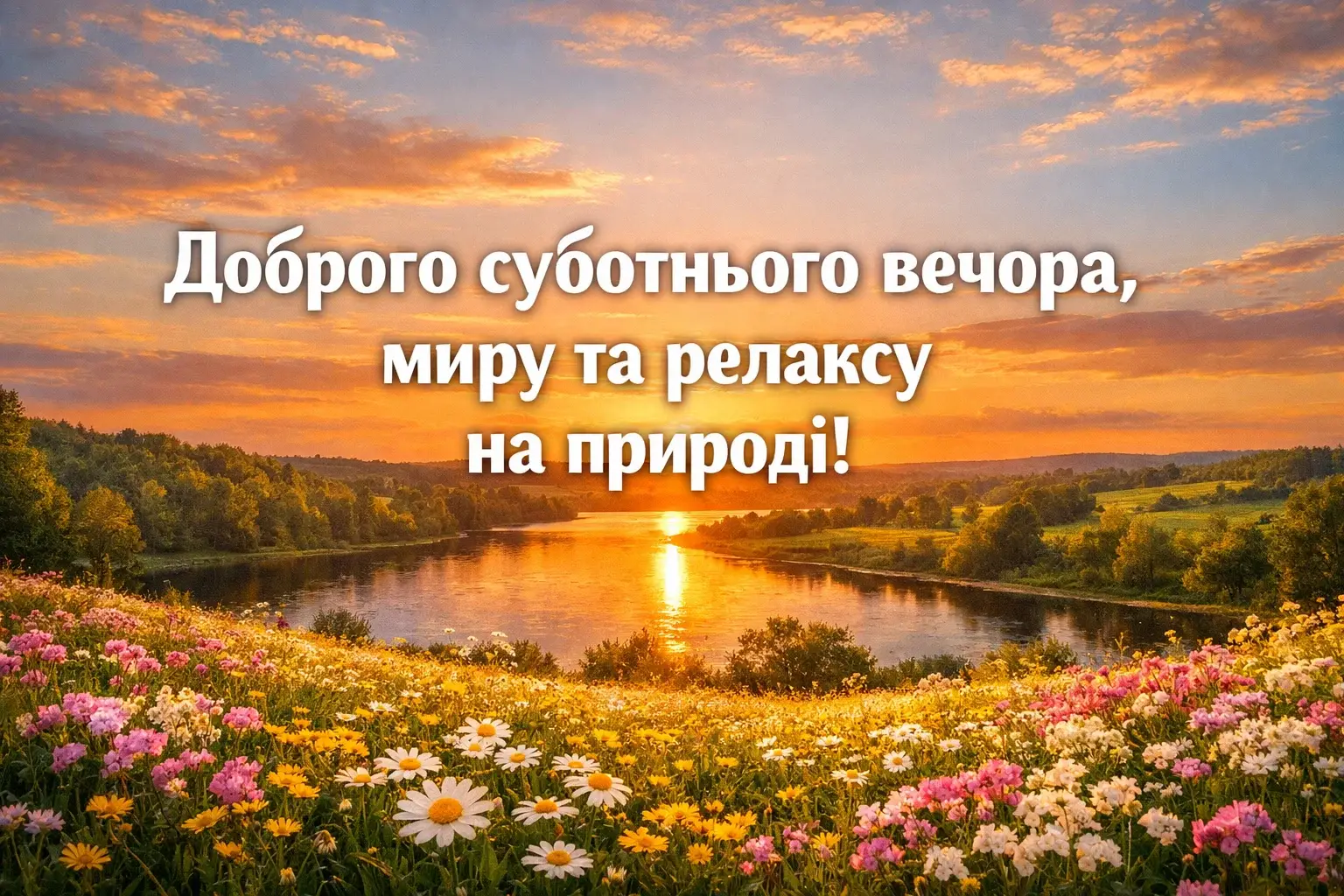 Доброго суботнього вечора: картинки з релаксом на природі для душевного відпочинку