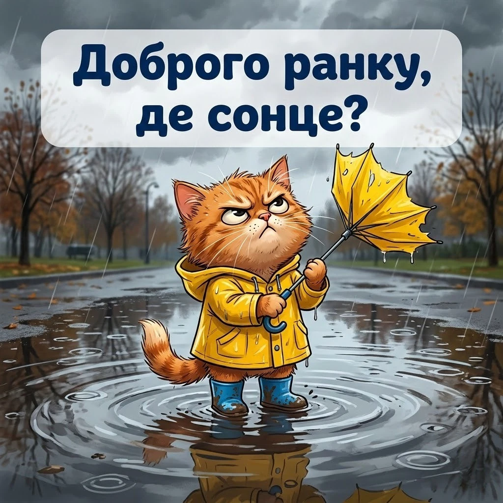 Доброго ранку: смішні картинки в дощову погоду для найкращого настрою