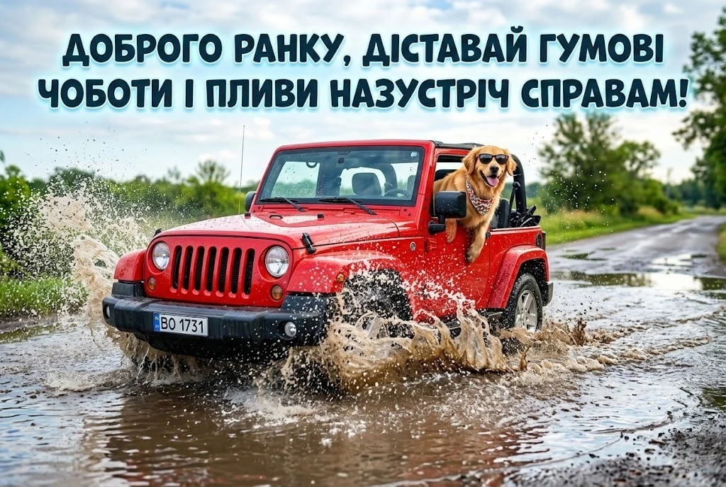 Доброго ранку: смішні картинки в дощову погоду для найкращого настрою