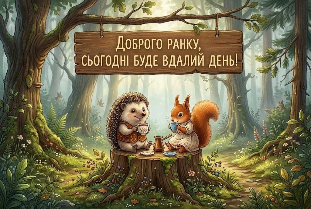 Доброго ранку : картинки, сучасний гумор та прикольні листівки для позитивного настрою