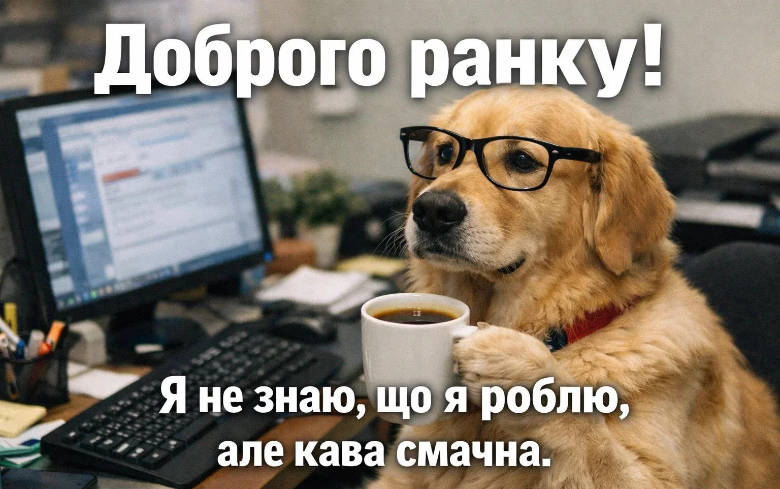 Доброго ранку : картинки, сучасний гумор та прикольні листівки для позитивного настрою