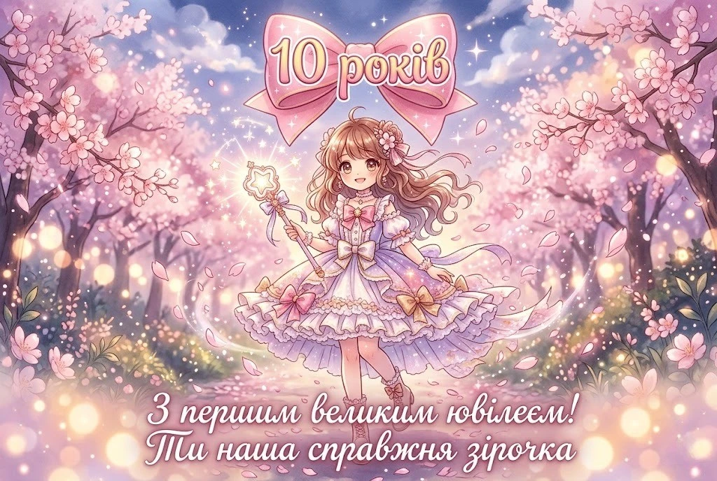 Найкращі привітання з днем народження дівчинці на 10 років: вірші та проза