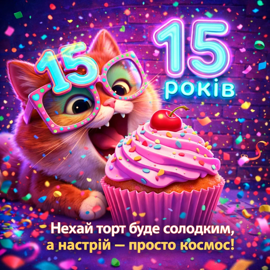 Привітання з днем народження внучці 15 років: вірші, проза та щирі побажання