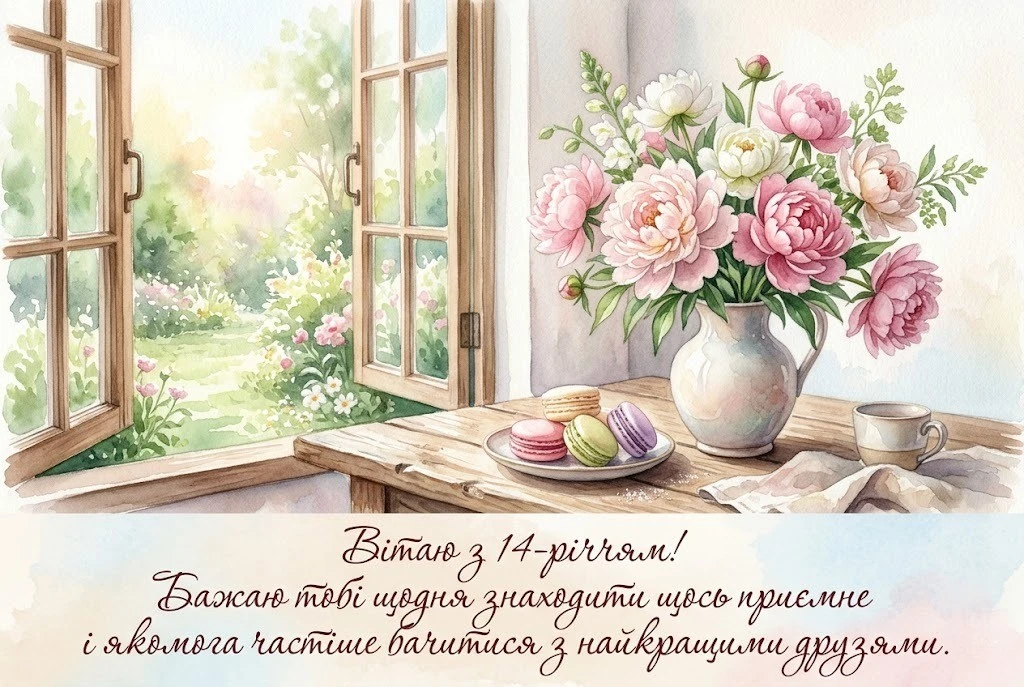 Привітання з днем народження на 14 років дівчинці: гарні вірші та оригінальні побажання
