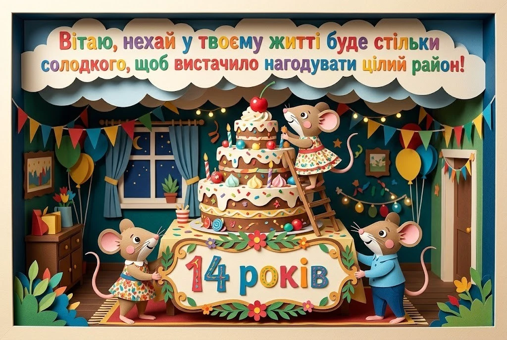 Привітання з днем народження на 14 років дівчинці: гарні вірші та оригінальні побажання