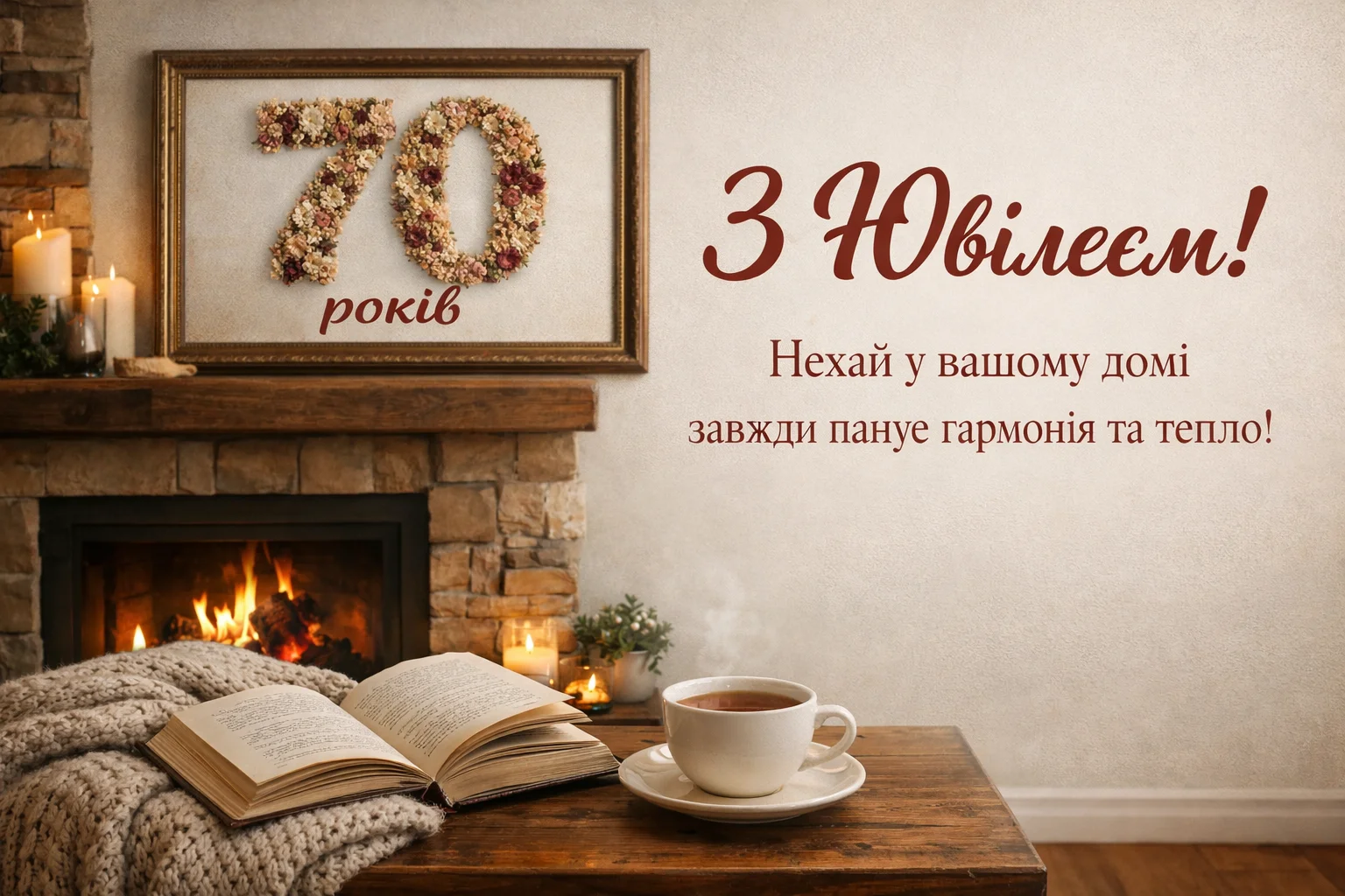 Ювілей 70 років жінці: вірші та проза, що зігрівають серце