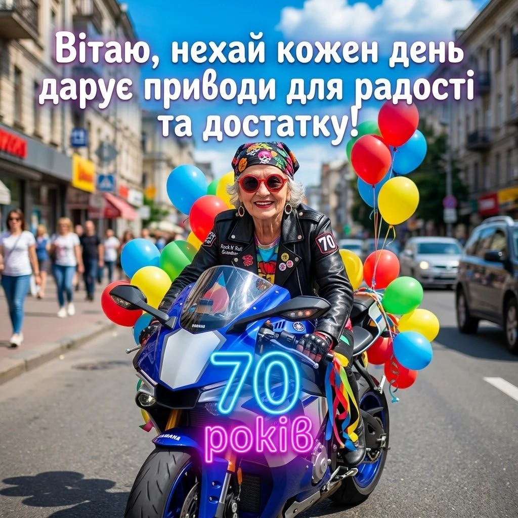 Ювілей 70 років жінці: вірші та проза, що зігрівають серце