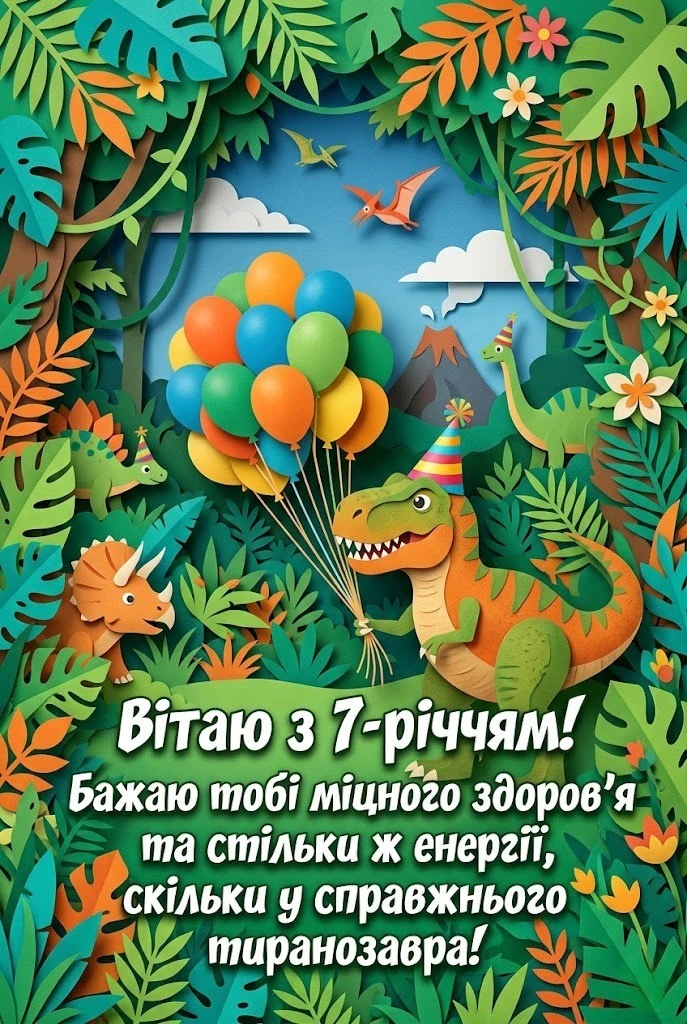Привітання хлопчику з днем народження на 7 років: найкращі побажання