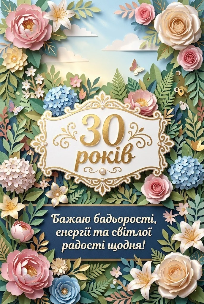 Привітання з перлиновим весіллям: 30 років кохання у віршах та прозі
