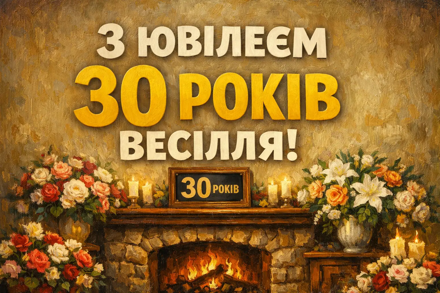 Привітання з перлиновим весіллям: 30 років кохання у віршах та прозі