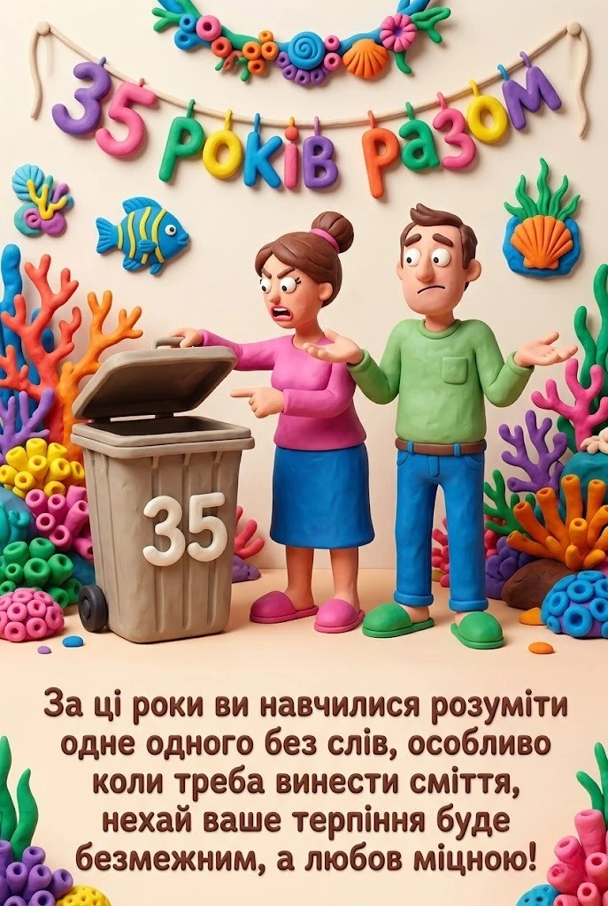 Привітання з 35 річчям весілля: найкращі побажання у віршах та прозі
