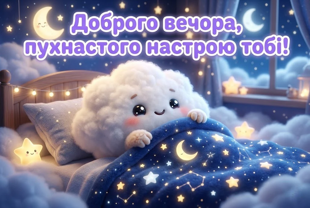 Доброго вечора і гарного настрою: душевні картинки та нові листівки для близьких