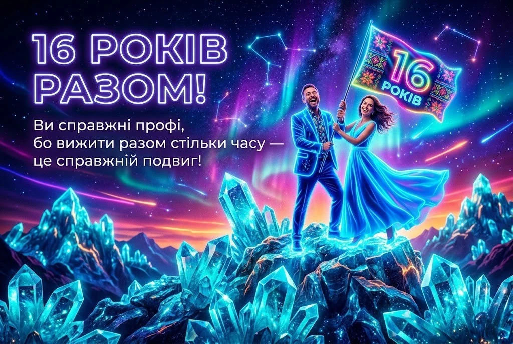 Привітання на 16 років спільного життя: від романтики до глибокої мудрості