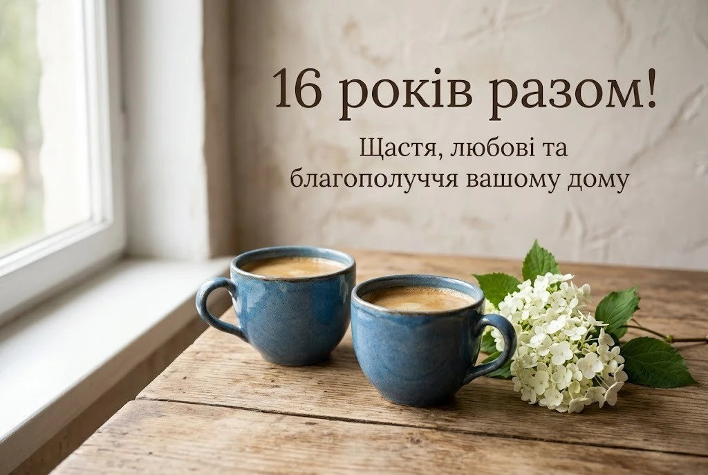 Привітання на 16 років спільного життя: від романтики до глибокої мудрості