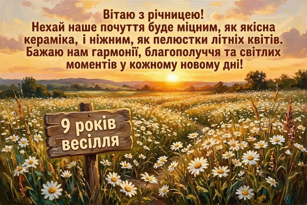 Привітання з фаянсовим весіллям для чоловіка: чуттєво, щиро, незабутньо
