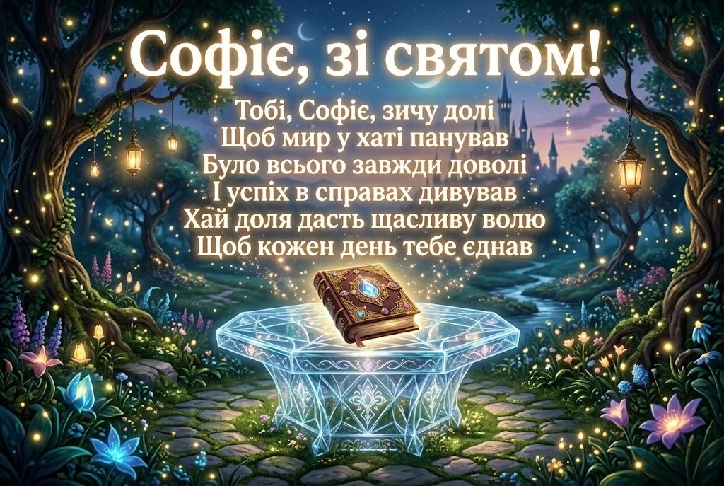 З днем народження, Софіє! Найкращі привітання у прозі та картинках