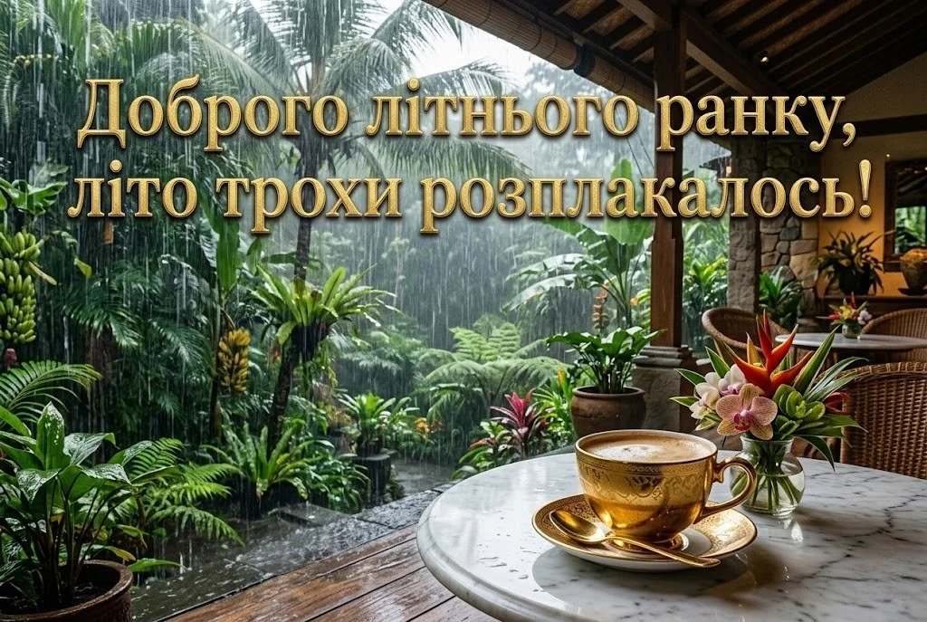 Доброго літнього ранку: дощова погода та смішні картинки для найкращого настрою