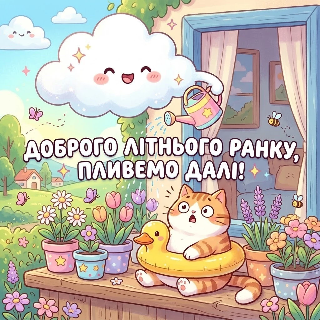 Доброго літнього ранку: дощова погода та смішні картинки для найкращого настрою