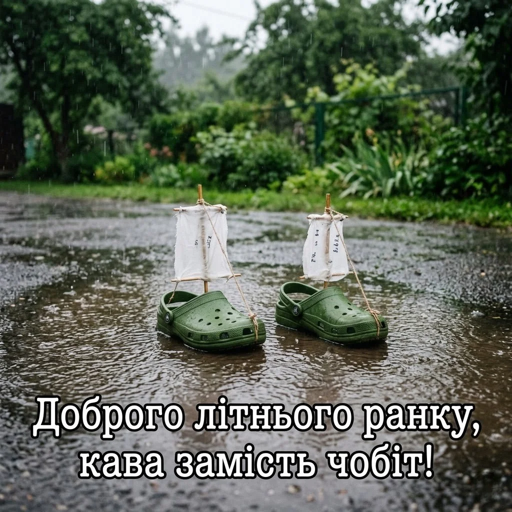 Доброго літнього ранку: дощова погода та смішні картинки для найкращого настрою