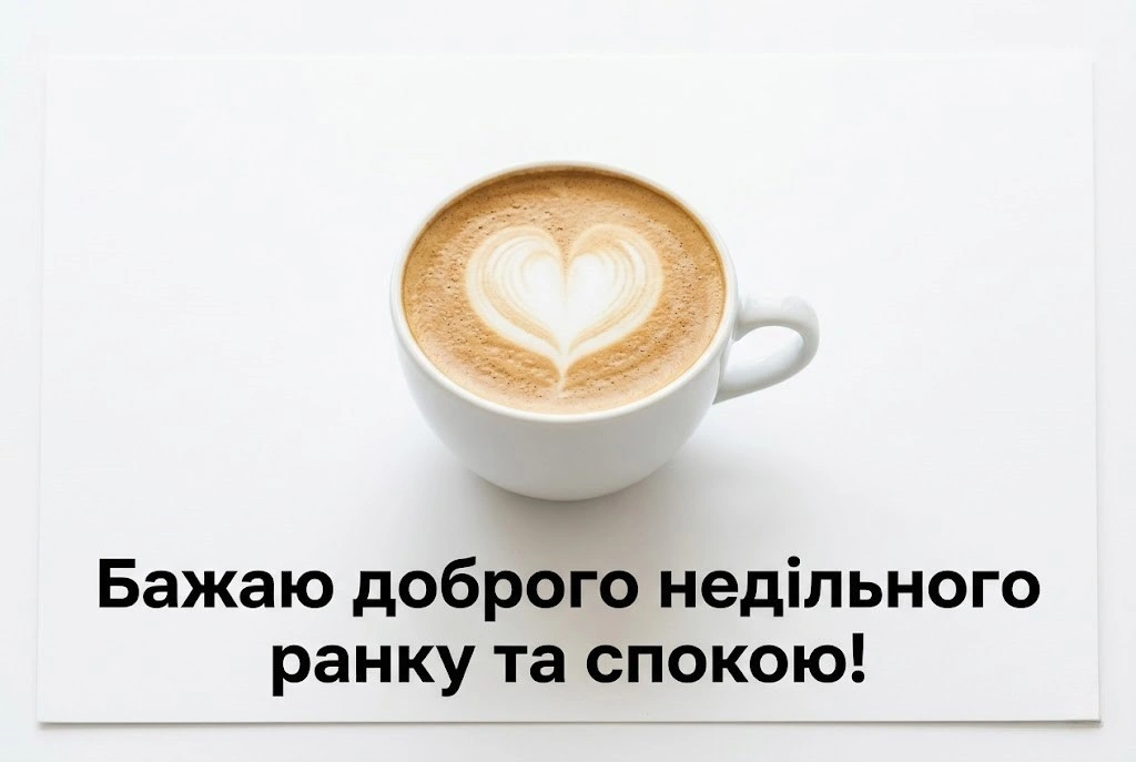 Доброго недільного ранку: картинки для душевного відпочинку та гарного настрою