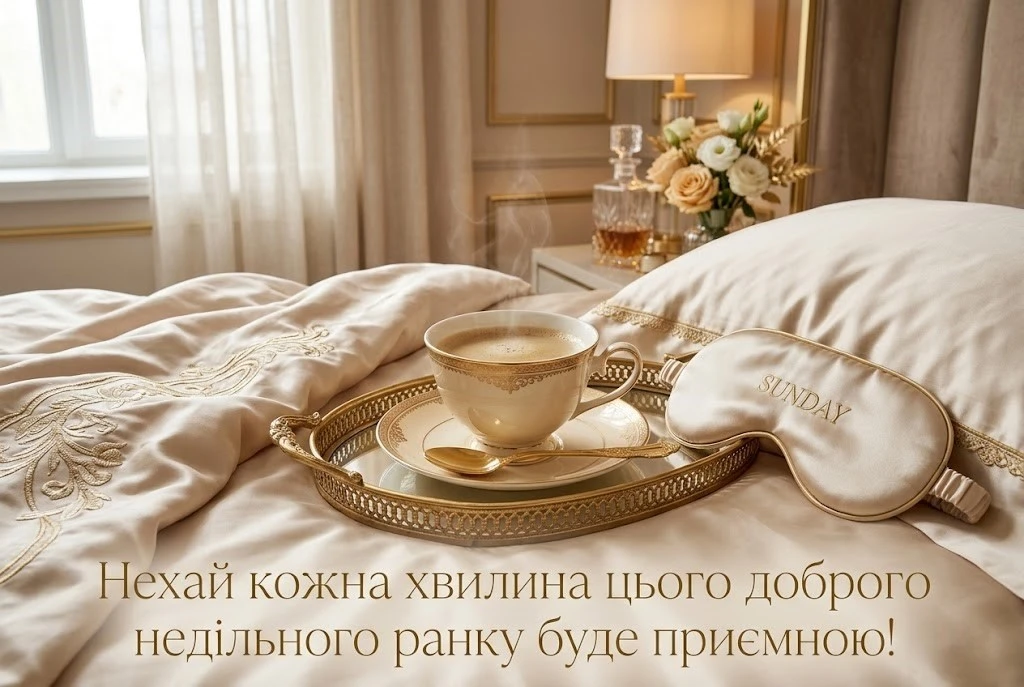 Доброго недільного ранку: картинки для душевного відпочинку та гарного настрою