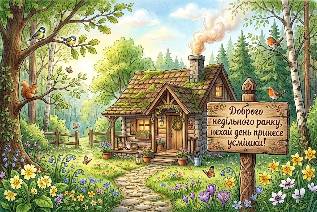 Доброго недільного ранку: картинки для душевного відпочинку та гарного настрою