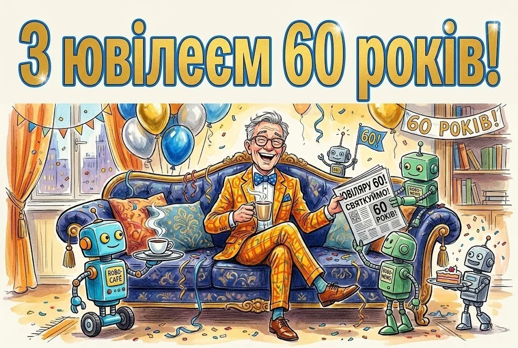 Привітання з 60-річчям чоловіку: вірші, проза та короткі побажання