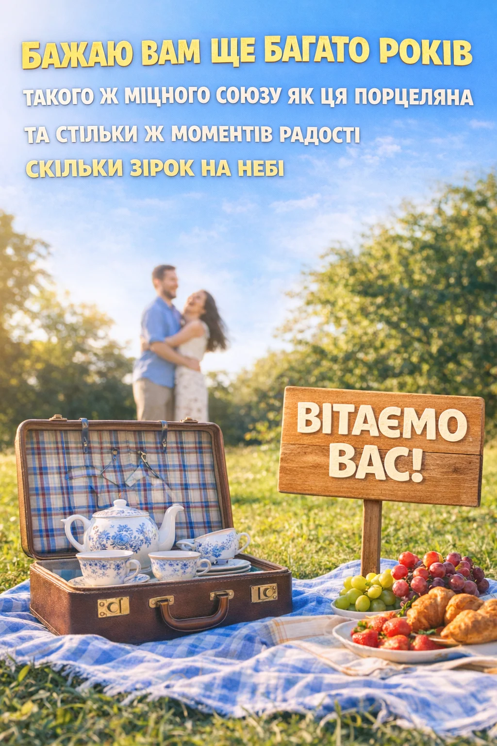Порцелянове весілля (20 років): зворушливі привітання для найрідніших