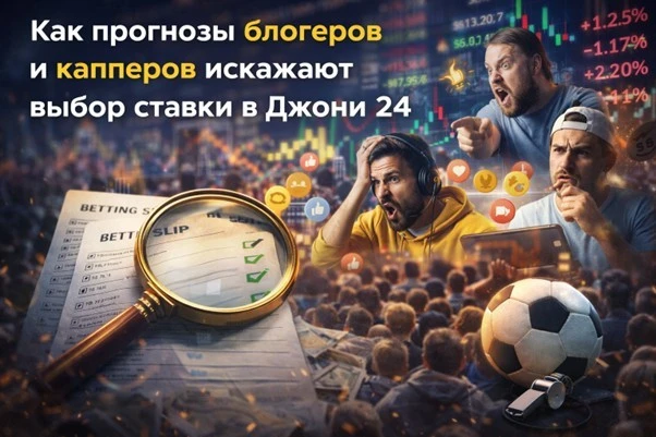 Как прогнозы блогеров и капперов искажают выбор ставки в Джони 24