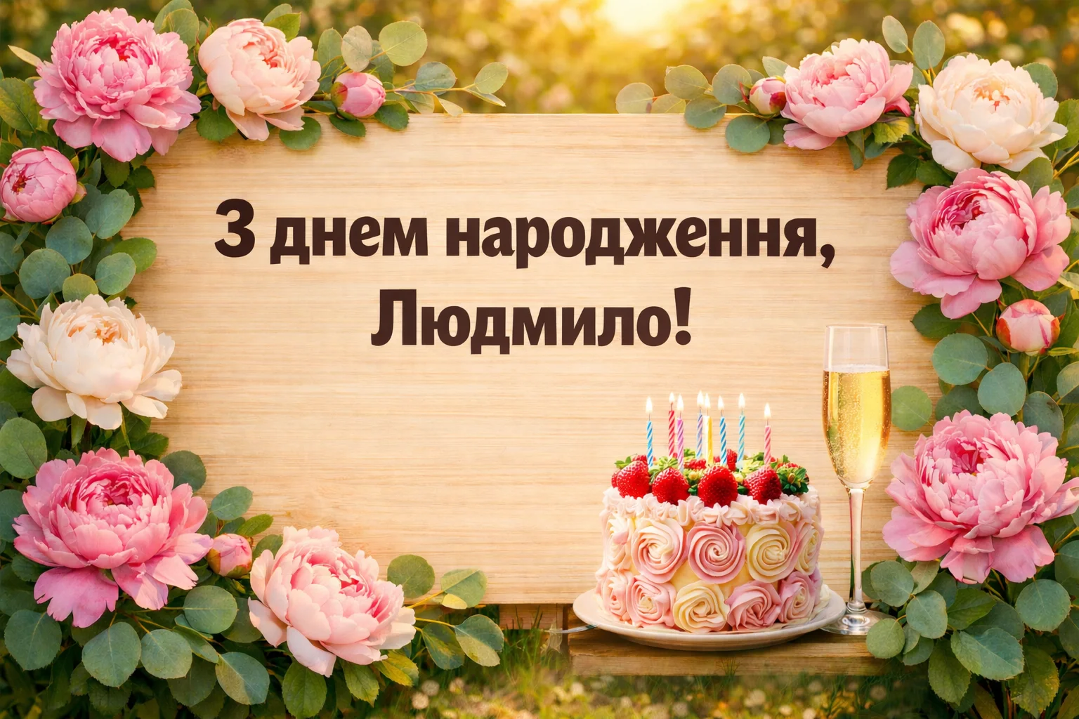 Душевні та ніжні привітання для Людмили до дня народження