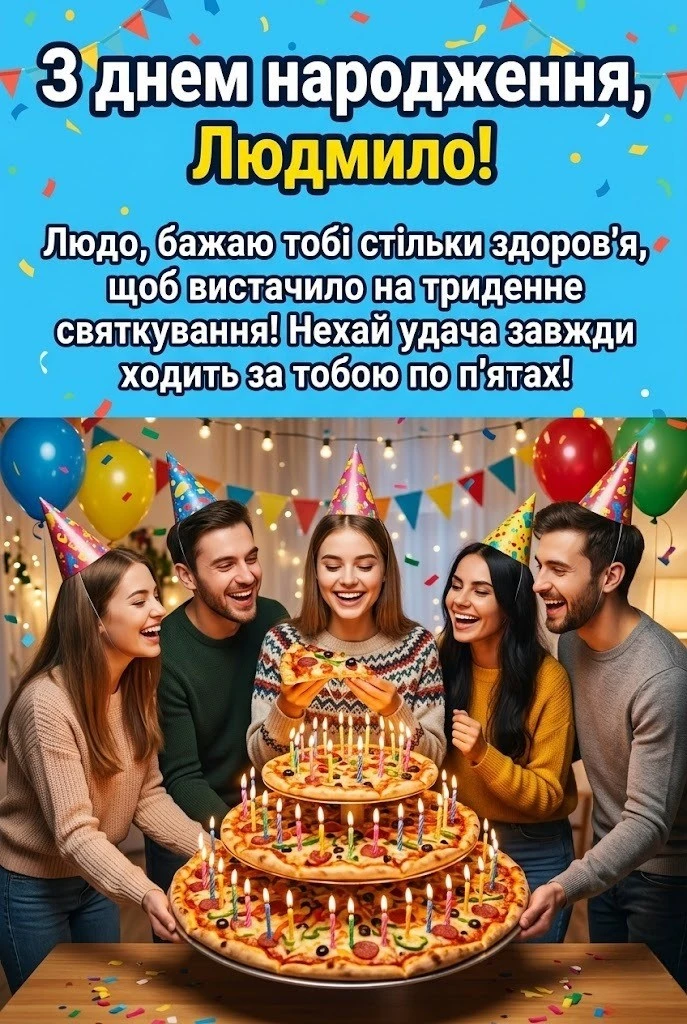 Душевні та ніжні привітання для Людмили до дня народження